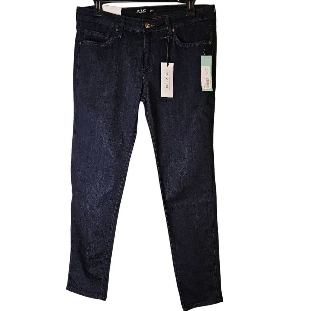 Just Black "Adorea" dark wash skinny ankle. 31P NWT. #868